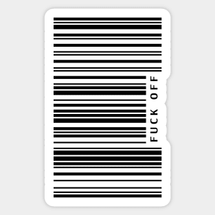 Barcode F OFF Sticker